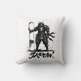 Almofada Snowboard Brush Art - Standing Samurai snowboard