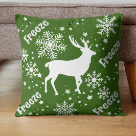 Almofada Snowflakes Reindeer Christmas