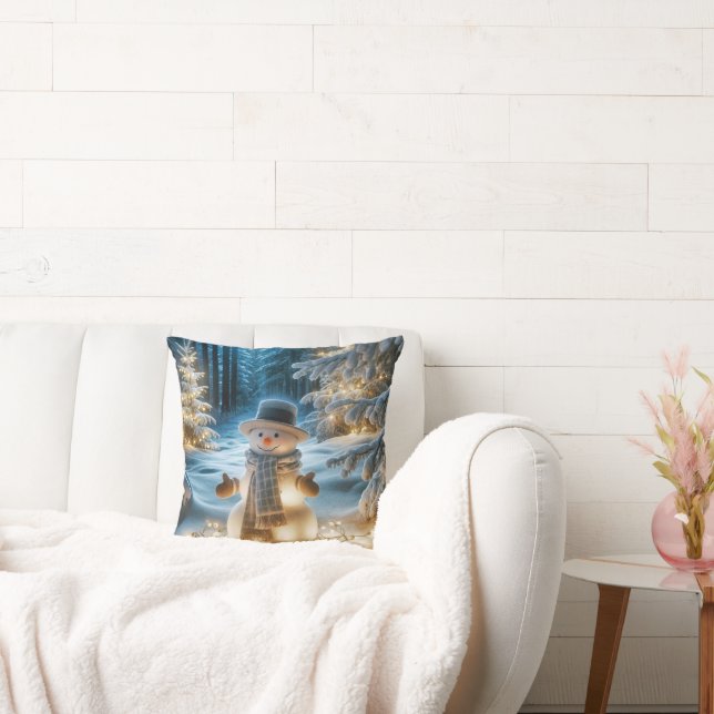 Almofada Snowman Com Luzes De Natal (Sofá)