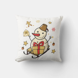 Almofada Snowman de Natal