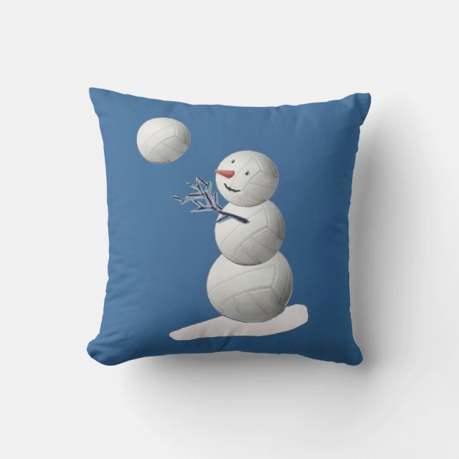 Almofada Snowman De Voleibol (Frente)
