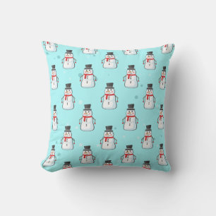 Almofada Snowman Seamless Pattern