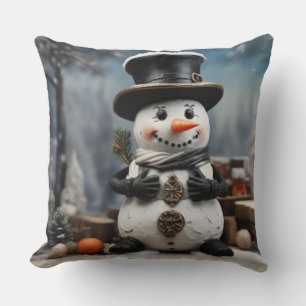 Almofada Snowman Twinkle lança alegria na Wonderland de inv