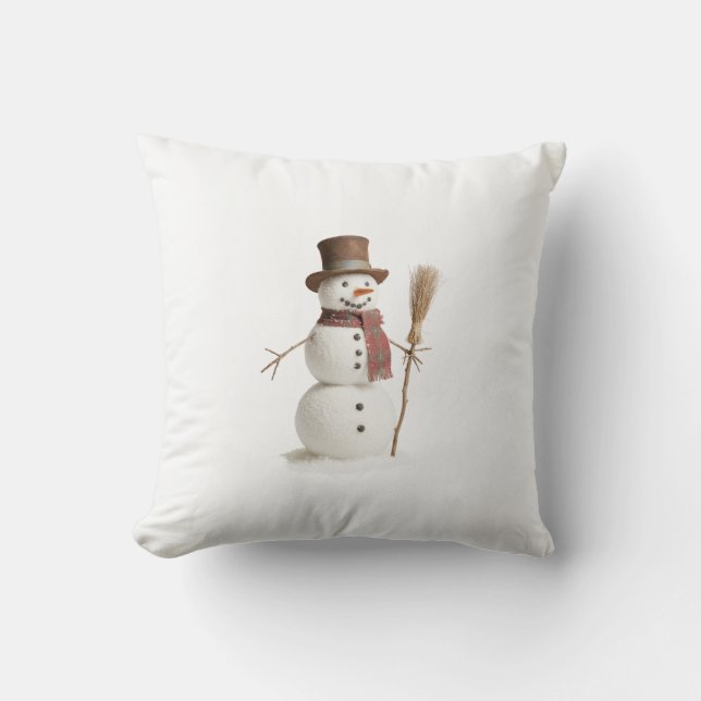 Almofada Snowmen throw pillow (Frente)