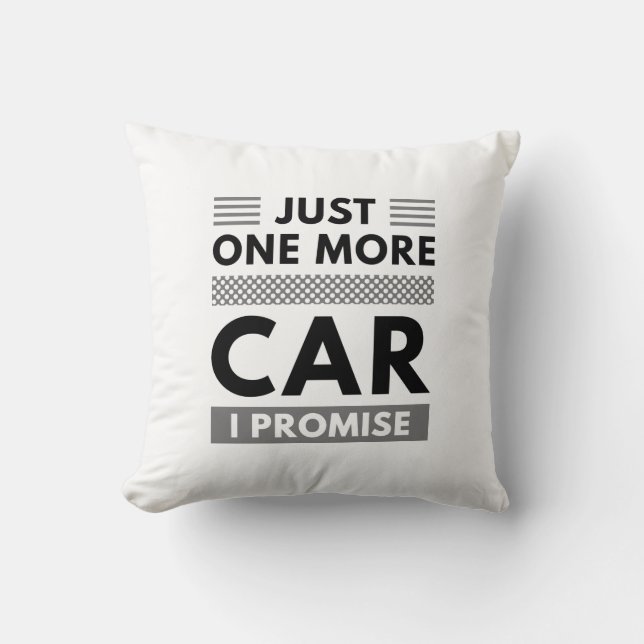 Almofada Só Mais Um Carro Que Prometo (Frente)