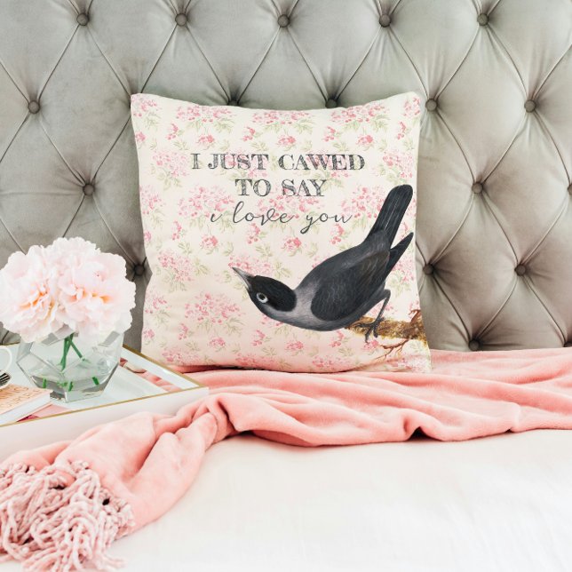 Almofada Só queria dizer que te amo, Crow Valentine (Criador carregado)
