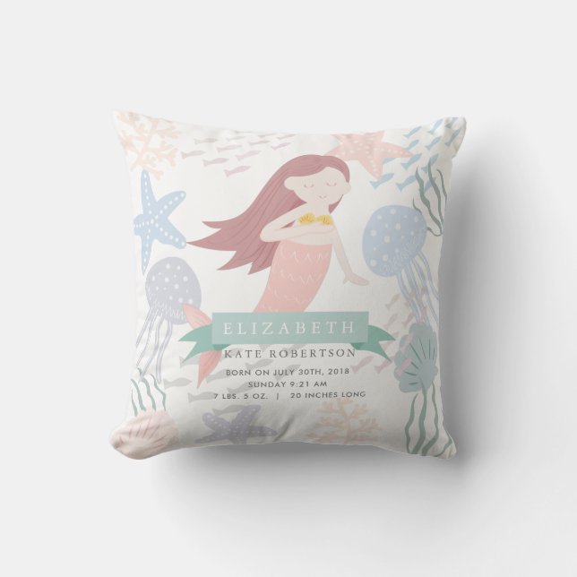 Almofada Sob o Mar de Sereia (Frente)