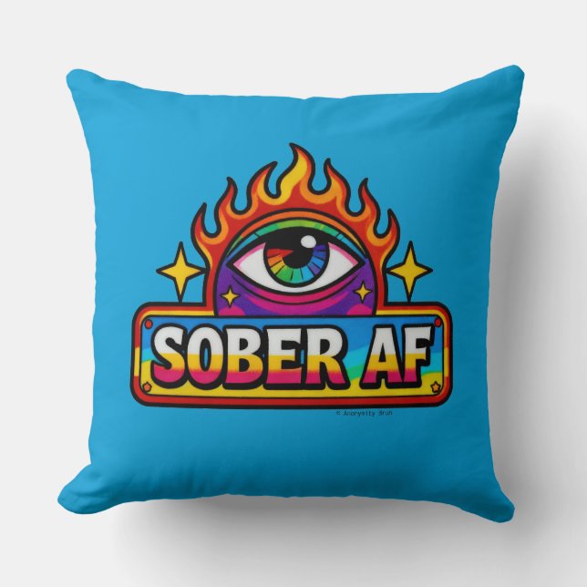 Almofada Sober AF - Throw Pillow (Frente)