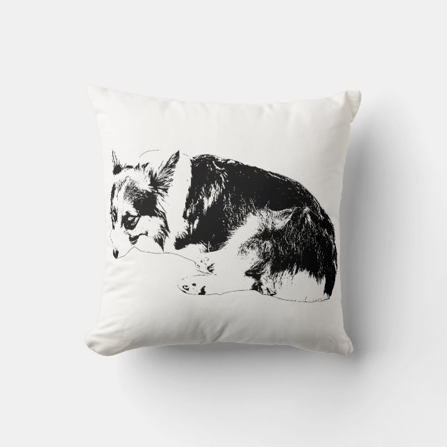 Almofada Sofa Curve, Gentle Corgi (Frente)