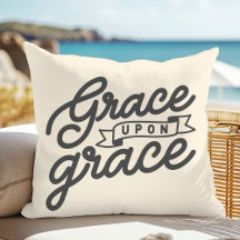 Soft Cream Christian Grace Travesseiro decorativo