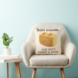 Almofada Soft Inside: Iron T Pineapple Cake Funny Quote Art