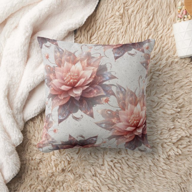 Almofada Soft Pastel Floral Pillow – Elegant Botanical Home (Cobertor)