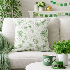 Almofada Soft Shamrock Whispers in Sage Green