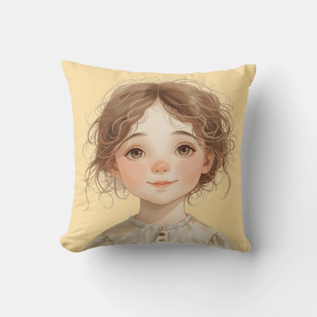 Almofada Soft Whimsy Portrait – The KindOnes Gentle Art (Frente)