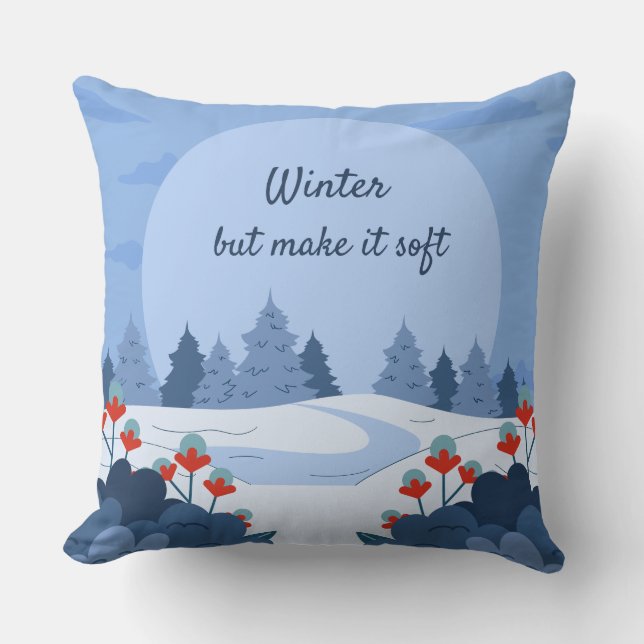 Almofada Soft Winter Collection — Calm, Cozy & Timeless (Frente)