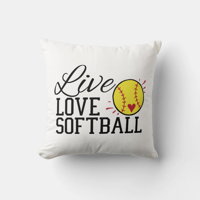 Almofada Softball Live Love (Frente)