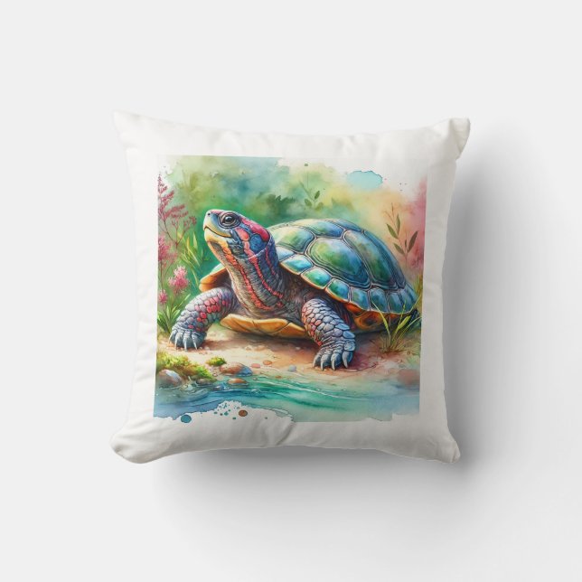 Almofada Softshell Turtle 221024AREF149 - Watercolor (Frente)