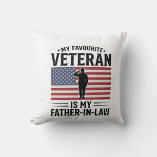 Almofada Sogra Veterano Citação Patriótica Vintage Desi