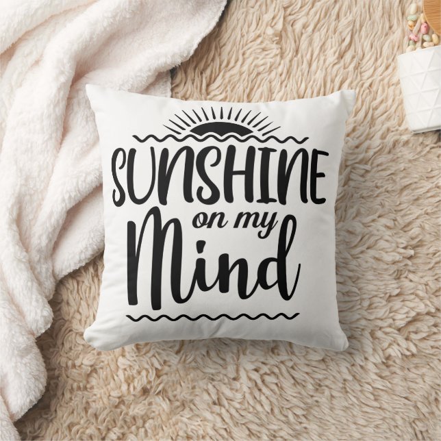 Almofada Sol brilhando em minha mente (Cobertor)