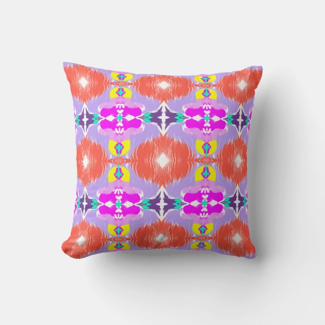 Almofada Solar Bloom Kaleidoscope Throw Pillow (Frente)