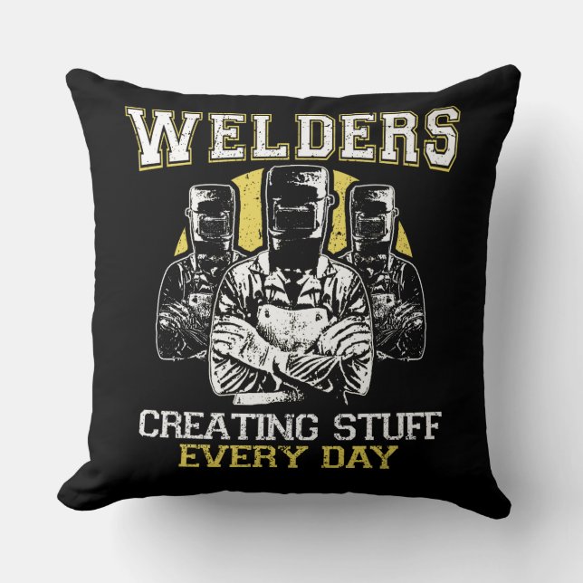 Almofada Soldadores, criando o material cada dia (Frente)