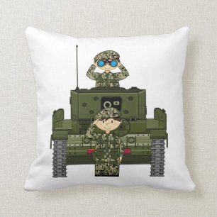 Almofada Soldados do exército britânico e travesseiro do