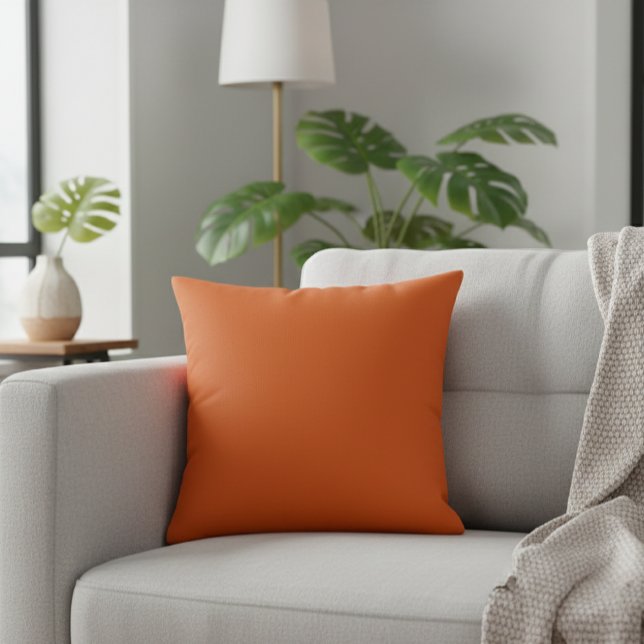 Almofada Solid Orange Cushion for Autumn Decorations (Criador carregado)