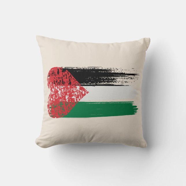 Almofada Solidariedade palestiniana | Amor, Justiça e Liber (Frente)