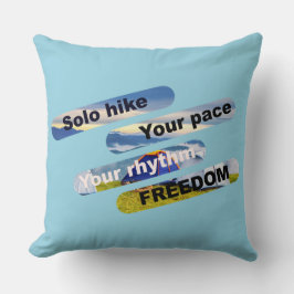 Almofada Sólio, seu ritmo, seu ritmo, liberdade.