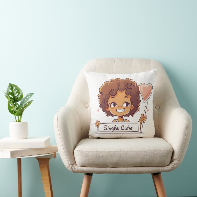 Almofada Solteiro Cutie Black Girl (Cadeira)