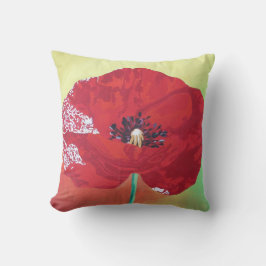 Almofada Solteiro Pedra Picada No Backgrogue Vermelho Verde