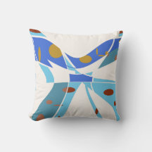 Sombras Azuis com Pontas Abstrato Branco Esquerda