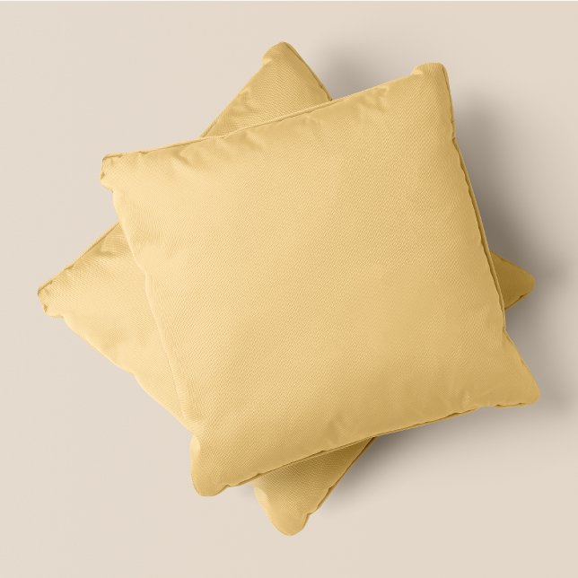 Almofada Sombras De Amarelo - Leitelho - #F5DB9A - (Shades Of Yellow - Buttermilk - #F5DB9A - Throw Pillow)
