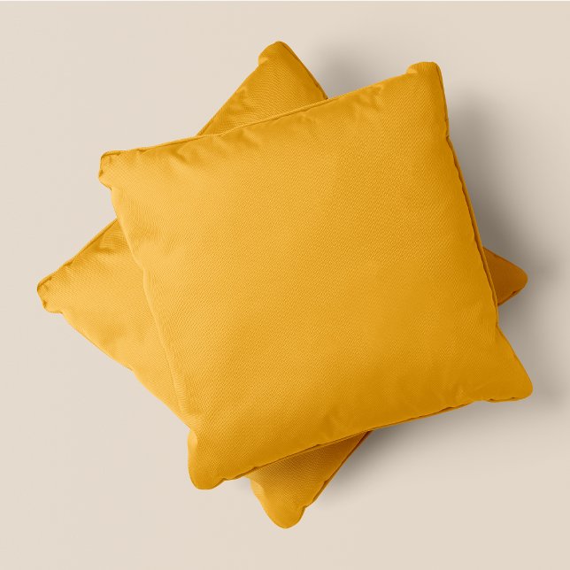 Almofada Sombras De Amarelo - Mostarda Seca - #EAB642 - (Shades Of Yellow - Dried Mustard - #EAB642 - Throw Pillow)