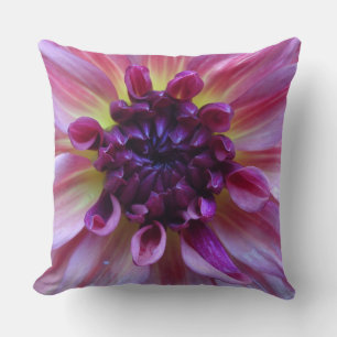 Almofada Sombras de Dahlia Roxa Fecham Travesseiro decorati