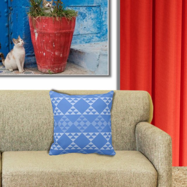 Almofada Sombras do Travesseiro decorativo Padrão do Triâng (Criador carregado)