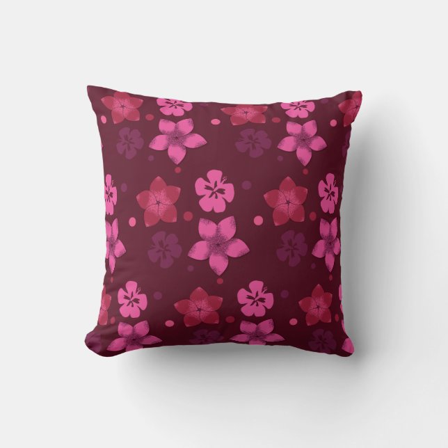 Almofada Sombras do Travesseiro decorativo rosa-Impressão h (Frente)