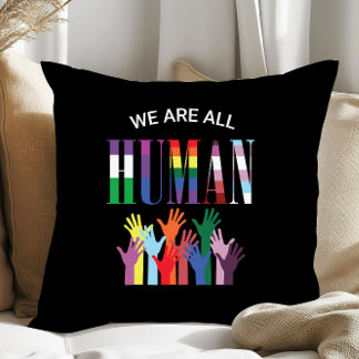 Almofada Somos Todos Mãos Coloridas Humanas