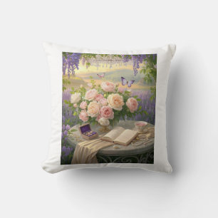 Almofada Sonhador Floral santuário batido ouro hora luz