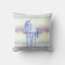 Almofada Sonho de Unicórnio Branco Roxo