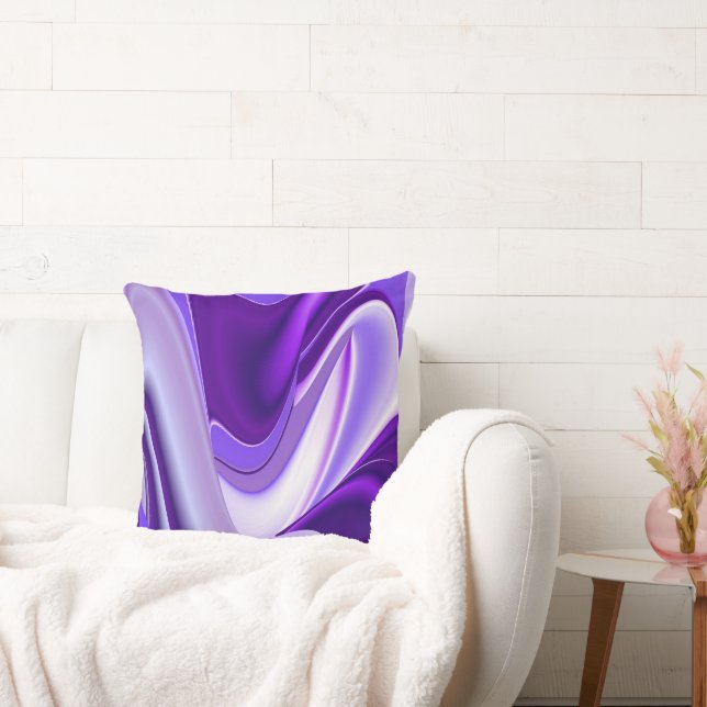 Almofada Sonhos de Arco-Íris de Flor Roxo (Sofá)