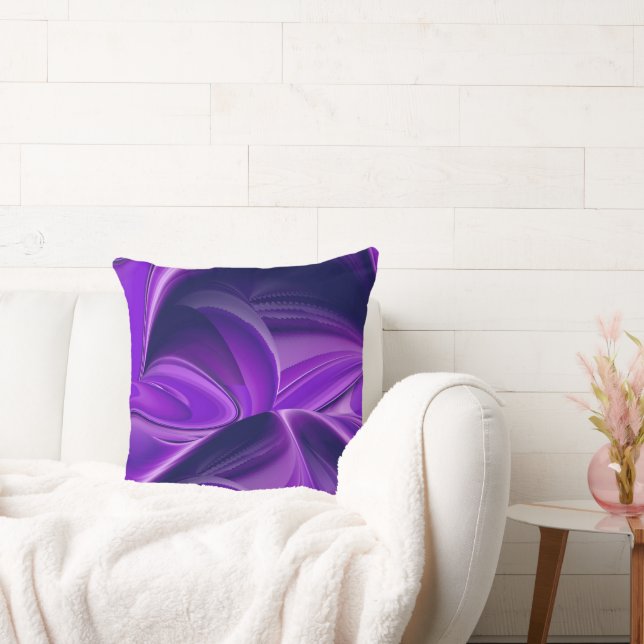 Almofada Sonhos de Arco-Íris de Flor Roxo (Sofá)