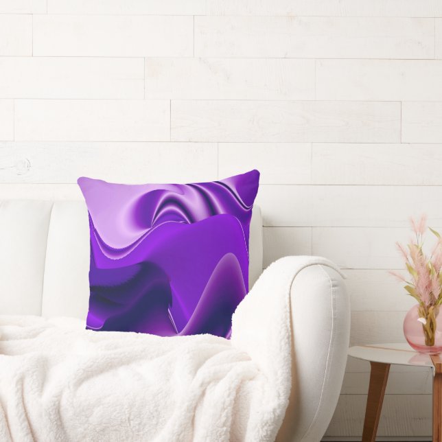 Almofada Sonhos de Arco-Íris de Flor Roxo (Sofá)