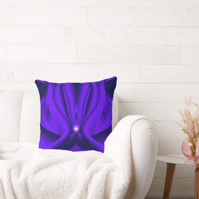 Almofada Sonhos de Arco-Íris de Flor Roxo, Duas Estrelas (Sofá)
