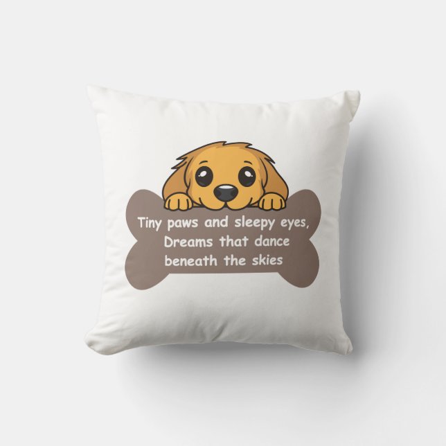 Almofada Sonhos de Cachorrinho (Frente)