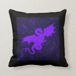 Almofada Sonhos de Fantasia do Dragão Roxo