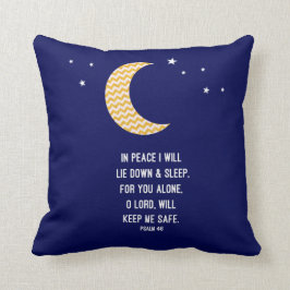 Almofada Sono calmo, lua, verso do fundo do marinho