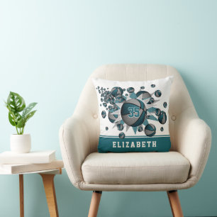Almofada sopro de basquete de decoração de cinzas