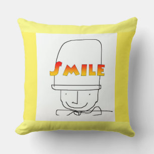 Almofada Sorria Amarelo Sol Feliz Upbeat