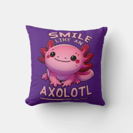 Almofada Sorria Como um Axolotl